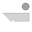 Плинтус Atlas Concord Италия MEK AMQU Medium Battiscopa Sag. Scala Sx 30х7,2см 0,259кв.м.