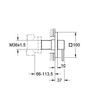 Внешняя часть смесителя GROHE 19590000
