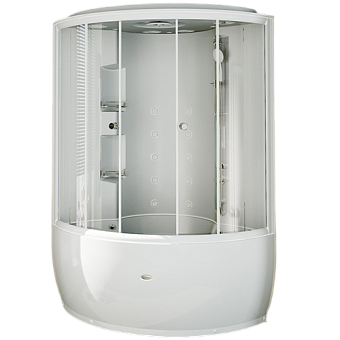 Душевая кабина RADOMIR Лаура 1-04-1-0-4-0860 128х128х240см стекло прозрачное