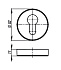 Накладка под цилиндр ARMADILLO ET URB CYLINDER ET URB SN-3 матовый никель