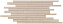 Керамическая мозаика Atlas Concord Италия Kone AUNX Beige Brick 60х30см 0,72кв.м.