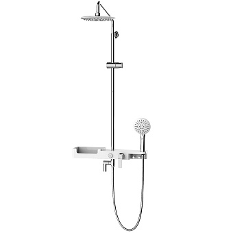 Душевая система LEMARK Tropic LM7007C белый/хром