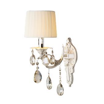 Бра Eurosvet Argenta 10098/1 серебро/тонированный хрусталь Strotskis 40Вт E14