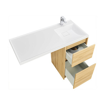 Тумба под раковину напольная Акватон Лондри 1A267001LH0C0 49,6х42х86см