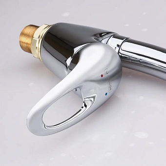 Смеситель для кухни Maxonor MN4103-2 поворотный излив хром