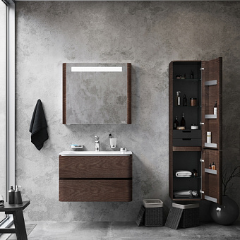 Пенал подвесной AM-PM Sensation M30CHR0406TF 35х40х155см табачный дуб