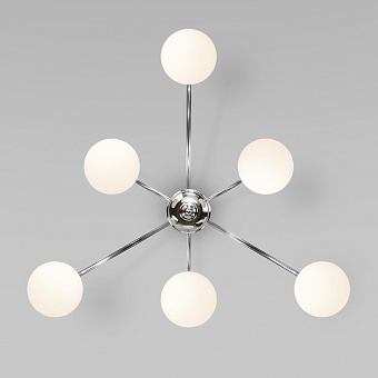 Люстра потолочная Eurosvet Alix 30177/6 хром 40Вт 6 лампочек E27