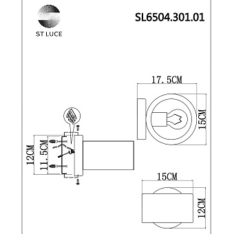 Бра ST Luce VICO SL6504.301.01 40Вт E27