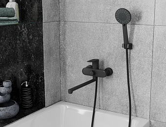 Смеситель для ванны D&K Bayern.Fürth DA1523305 чёрный