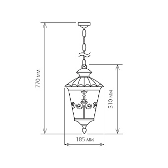 Светильник ландшафтный Elektrostandard Diadema a028004 GLYF-8046H 60Вт IP44 E27 золото/чёрный