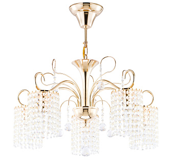 Люстра подвесная Freya Leona FR1127-PL-05-G 40Вт 5 лампочек E14