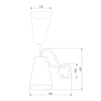 Бра TK Lighting Wire 2448 60Вт E27