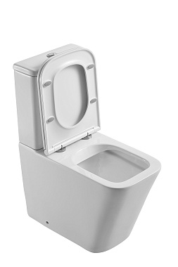 Унитаз напольный D&K DT1437016 безободковый с микролифтом