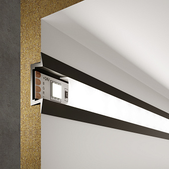 Профиль для светодиодной ленты Elektrostandard a053623 LL-2-ALP007 2000мм чёрный