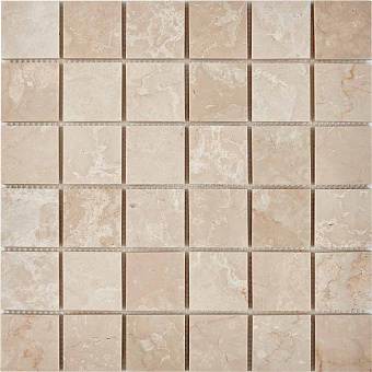 Мозаика PIXEL Каменная PIX233 Cream marfil мрамор 30,5х30,5см 0,93кв.м.