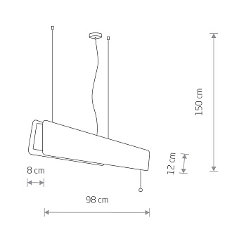 Светильник подвесной Nowodvorski Oslo Led 90 7520 16Вт T8