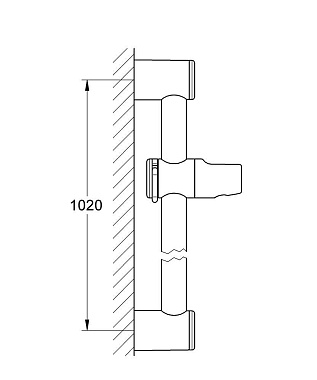 Штанга для душа GROHE 28621000 хром
