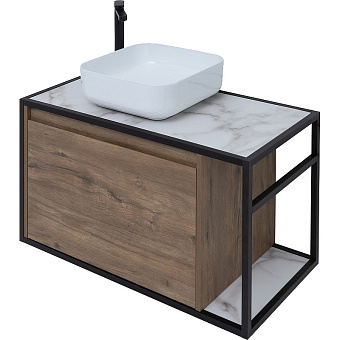 Тумба под раковину подвесная AQUANET Nova Lite Loft 261660 44х90х51,8см