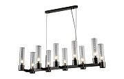 Люстра подвесная CRYSTAL LUX OTONO OTONO SP10 L980 BLACK CHROMIUM/TRANSPARENTE 400Вт 10 лампочек E14