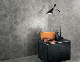 Декор Atlas Concord Италия Marvel Pro ADVO Grey Fleury Mos. Esagono Lapp 30х35см 0,42кв.м.