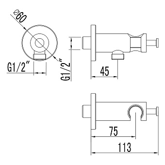 Шланговое подключение LEMARK LM1185C хром