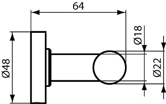 Крючок IDEAL STANDARD IOM A9116AA хром