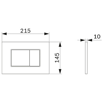 Панель смыва AM-PM ProC S I070238 чёрный (матовый)