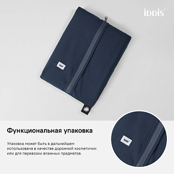 Шторка для ванной IDDIS Basic B69P218i11 180х180см синий