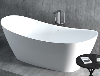 Ванна каменная SALINI NOEMI 101811SM S-Stone матовая 185х76,5см отдельностоящая