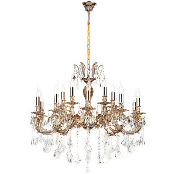 Люстра подвесная Lucia Tucci BARLETTA 122.10.5 coffe gold 900Вт 15 лампочек E14