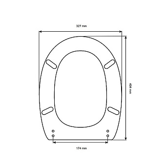 Сиденье для унитаза SIMAS AR006bi/cr с микролифтом