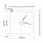 Душевой поддон WASSERKRAFT Dinkel 58T03 90х90см