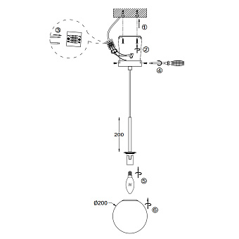 Светильник подвесной Maytoni Basic form MOD321PL-01G3 40Вт E14