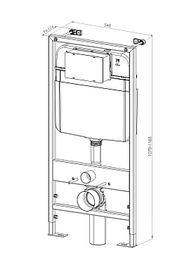 Инсталляция для подвесного унитаза D&K DI8055119