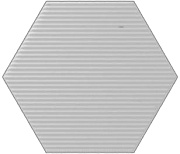 Настенная плитка WOW Subway Lab 101187 Mini Hexa Canale Ice White Matt. 15х17,3см 0,578кв.м. матовая