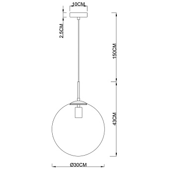 Светильник подвесной Arte Lamp VOLARE A1562SP-1PB 60Вт E27