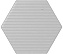 Настенная плитка WOW Subway Lab 101187 Mini Hexa Canale Ice White Matt. 15х17,3см 0,578кв.м. матовая