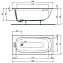 Ванна акриловая IDEAL STANDARD Ideal Standard i.life T475701 150х70см встраиваемая