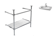 Консоль под раковину ArtCeram Civitas CIA005 71+CIL002 01 00 хром