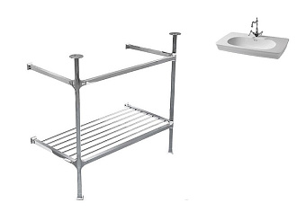 Консоль под раковину ArtCeram Civitas CIA005 71+CIL002 01 00 хром