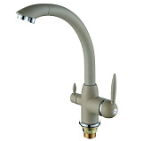 Смеситель для кухни Maxonor MN4399-20 поворотный излив бежевый