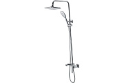 Душевая система Maxonor ELEGANCE PL2490 хром