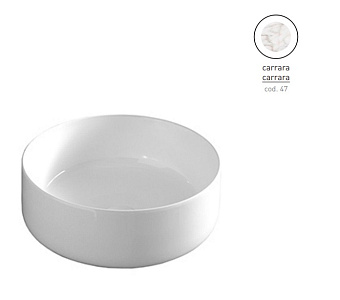 Раковина накладная ArtCeram Cognac COL001 47 00 42х42см