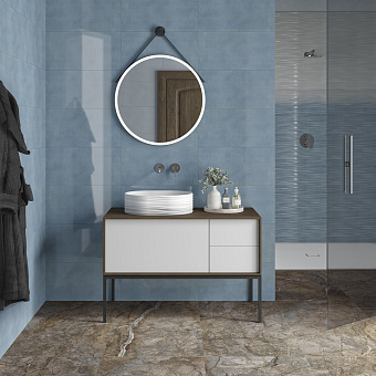 Тумба под раковину подвесная KERAMA MARAZZI Atollo AT.110.WHT.M 50х110х40,4см