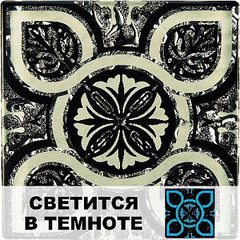 Вставка Роскошная мозаика ВВ-LB 24 Платиновый/Серый/Чёрный 8х8см 0,288кв.м.