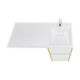 Тумба под раковину напольная Акватон Лондри 1A267001LH0C0 49,6х42х86см