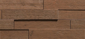 Керамическая мозаика Atlas Concord Италия Axi AMWF Dark Oak Brick 3D 44х20см 0,352кв.м.