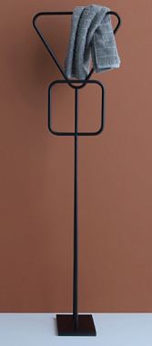 Полотенцедержатель Bertocci Moon 147 0364 0800 чёрный матовый 22см