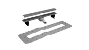 Душевой лоток RADAWAY 5L115A/5R115B 30х137,2см горизонтальный сток с решёткой под плитку