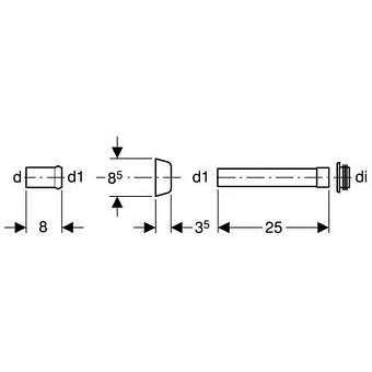Патрубок GEBERIT 118.026.11.1 d45см